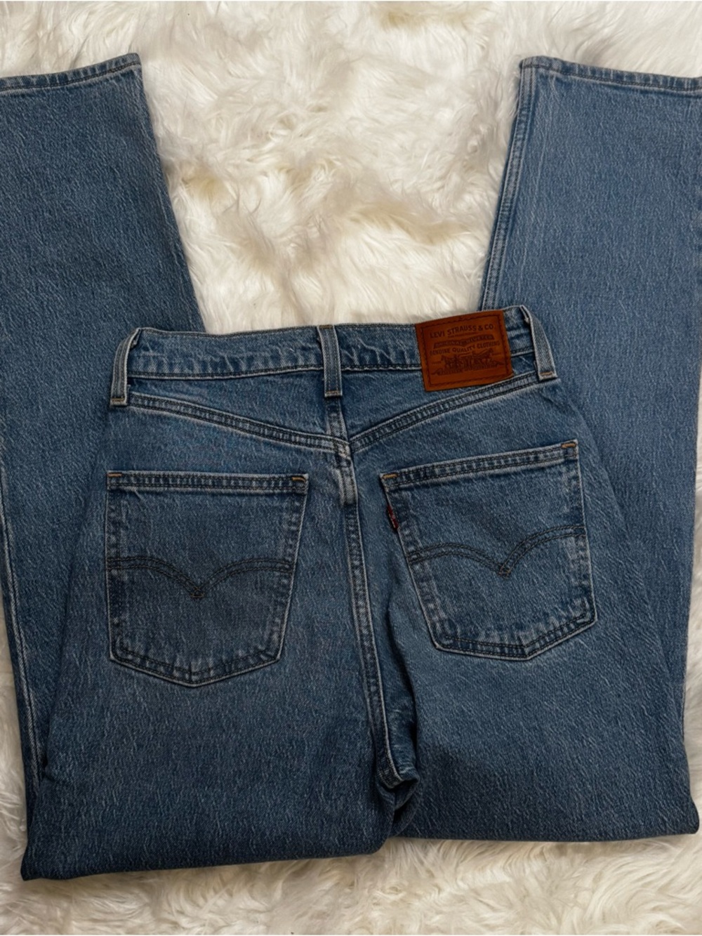 Levi’s 70s High Slim Straight Jeans Light Wash W25 Vintage Fit NEW Condition - Picture 8 of 13